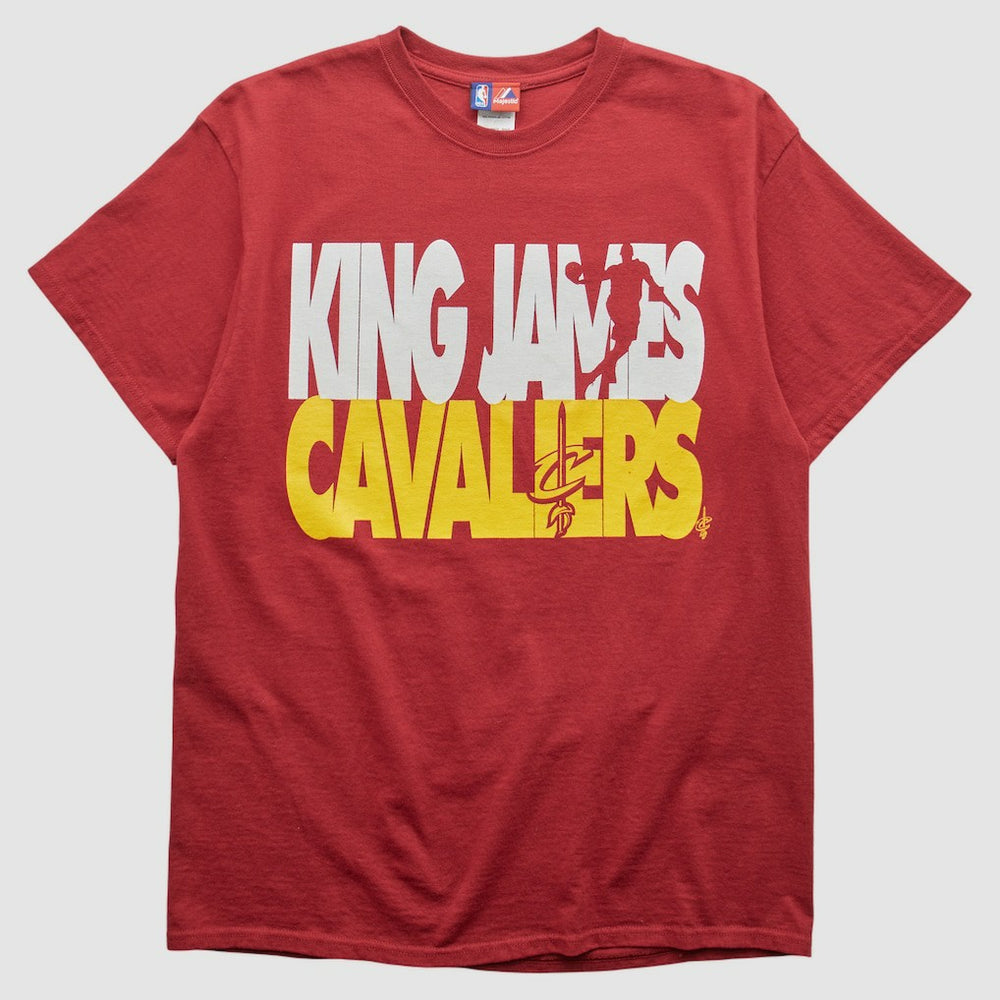 Cleveland Cavaliers Majestic 2000s T-shirt Maroon Vintage - NBA
