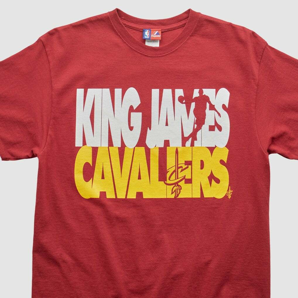 Cleveland Cavaliers Majestic 2000s T-shirt Maroon Vintage - NBA