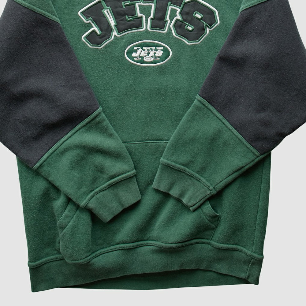 New York Jets NFL 2000s Hooded Pullover Sweatshirt Green Vintage | Fanatics