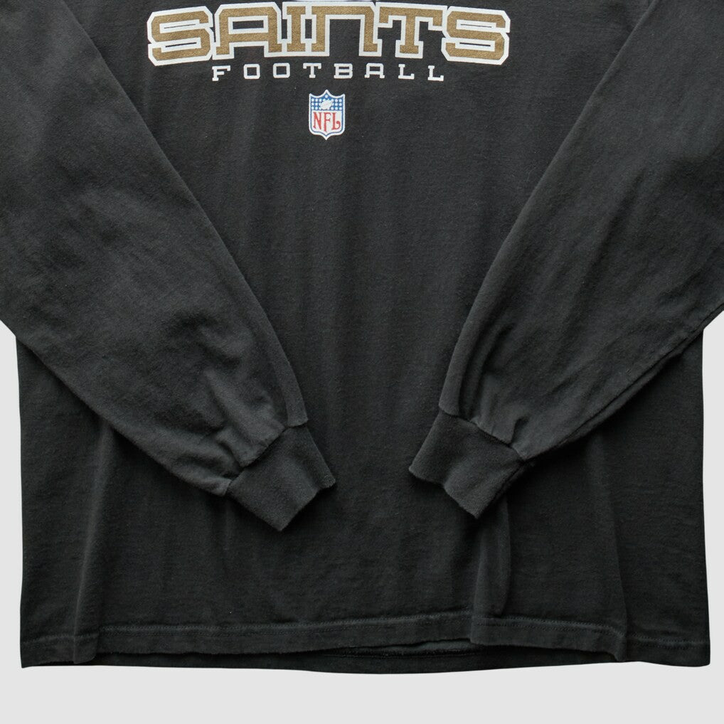 New Orleans Saints 2000s Long Sleeve T-shirt Black Vintage | Fanatics