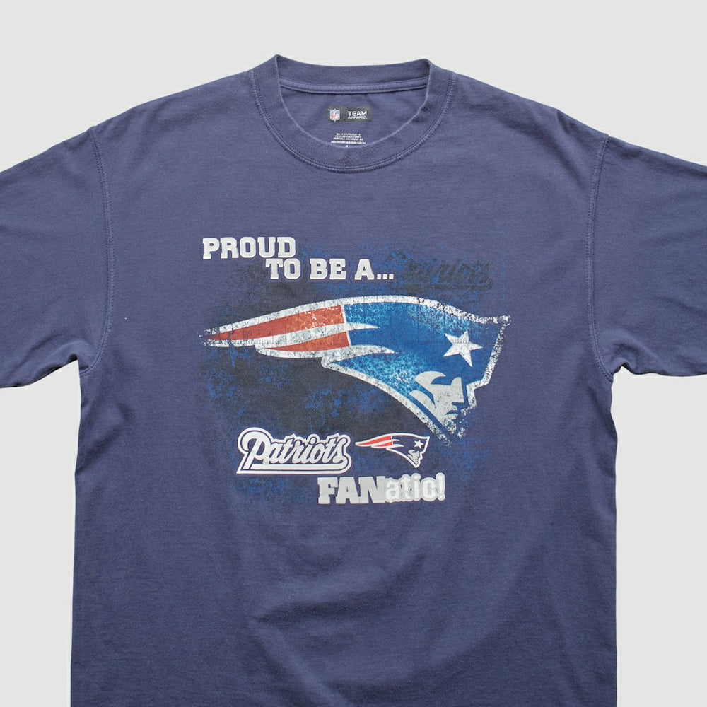 New England Patriots 2010s T-shirt Navy Vintage | Fanatics