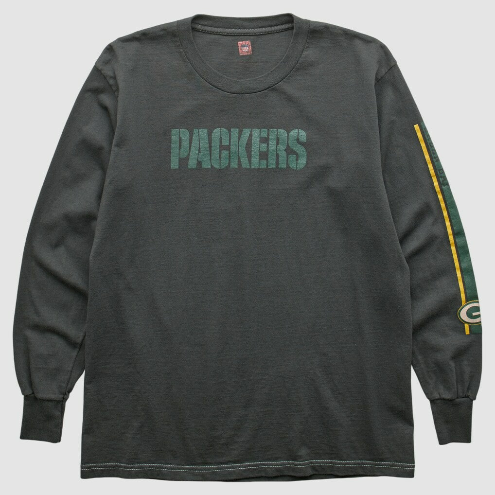 Green Bay Packers NFL 2000s Long Sleeve T-shirt Charcoal Vintage | Fanatics