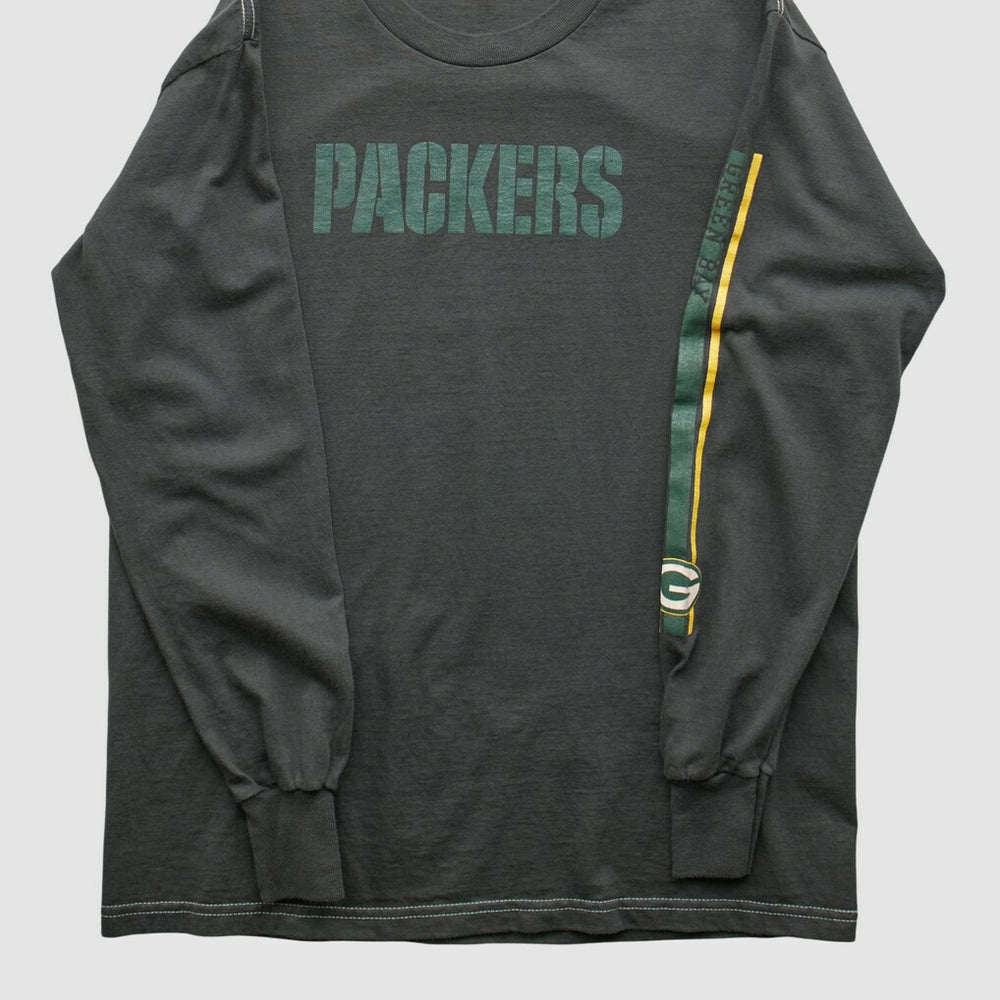 Green Bay Packers NFL 2000s Long Sleeve T-shirt Charcoal Vintage | Fanatics