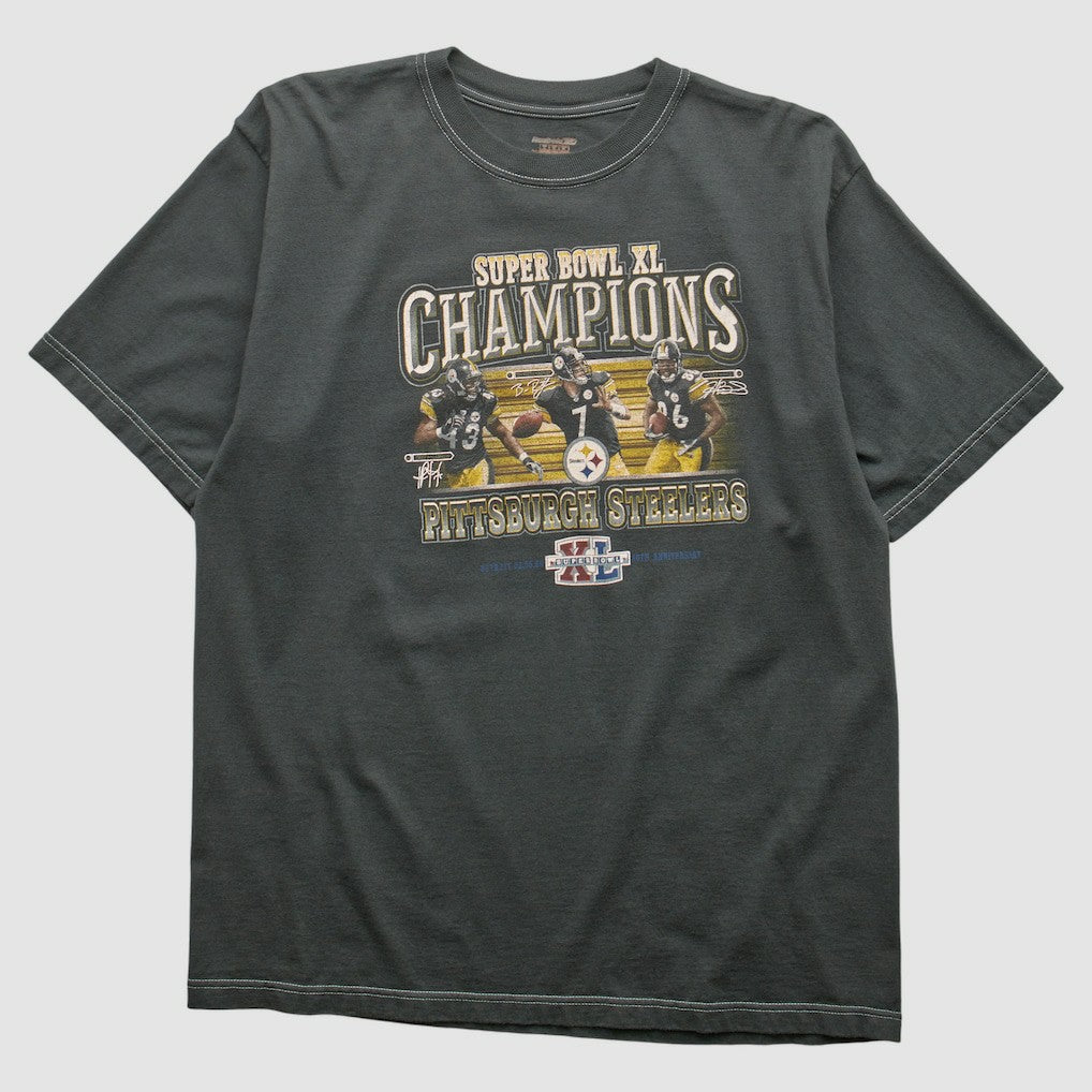 Pittsburgh Steelers Reebok 2006 T-shirt Charcoal Vintage | Fanatics