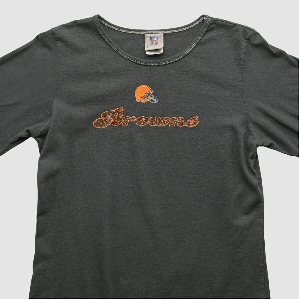 Cleveland Browns NFL 2000s Long Sleeve T-shirt Charcoal Vintage | Fanatics