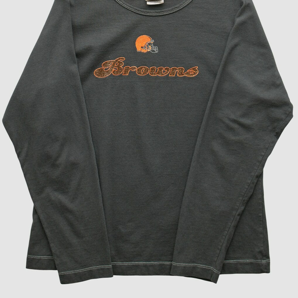 Cleveland Browns NFL 2000s Long Sleeve T-shirt Charcoal Vintage | Fanatics