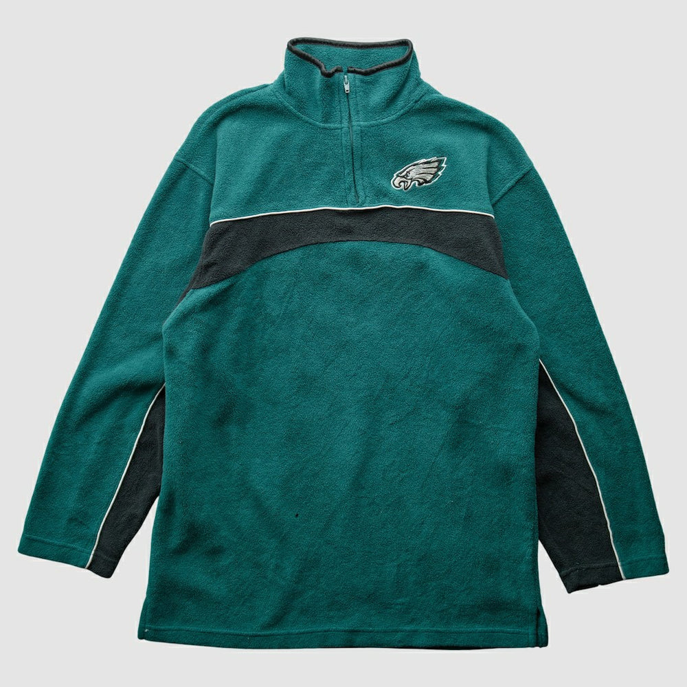 Philadelphia Eagles NFL 2000s 1/4 Zip Sweatshirt Green Vintage | Fanatics