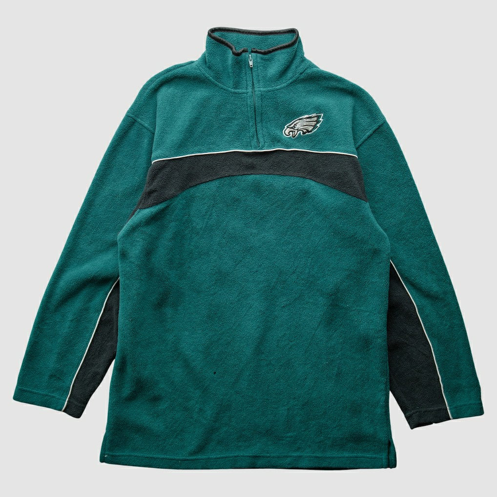 Philadelphia Eagles NFL 2000s 1/4 Zip Sweatshirt Green Vintage | Fanatics