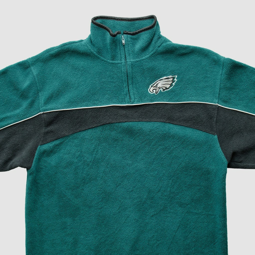 Philadelphia Eagles NFL 2000s 1/4 Zip Sweatshirt Green Vintage | Fanatics