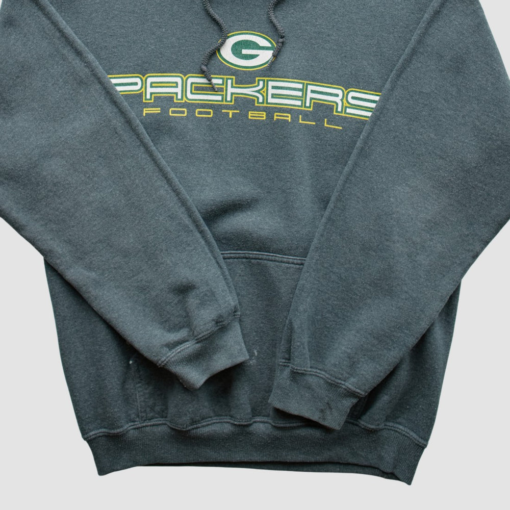 Green Bay Packers 2000s Hooded Pullover Sweatshirt Dark Heather Gray Vintage | Fanatics