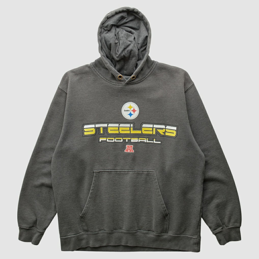Pittsburgh Steelers NFL 2010s Hooded Pullover Sweatshirt Gray Vintage | Fanatics