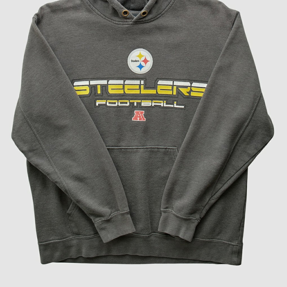 Pittsburgh Steelers NFL 2010s Hooded Pullover Sweatshirt Gray Vintage | Fanatics