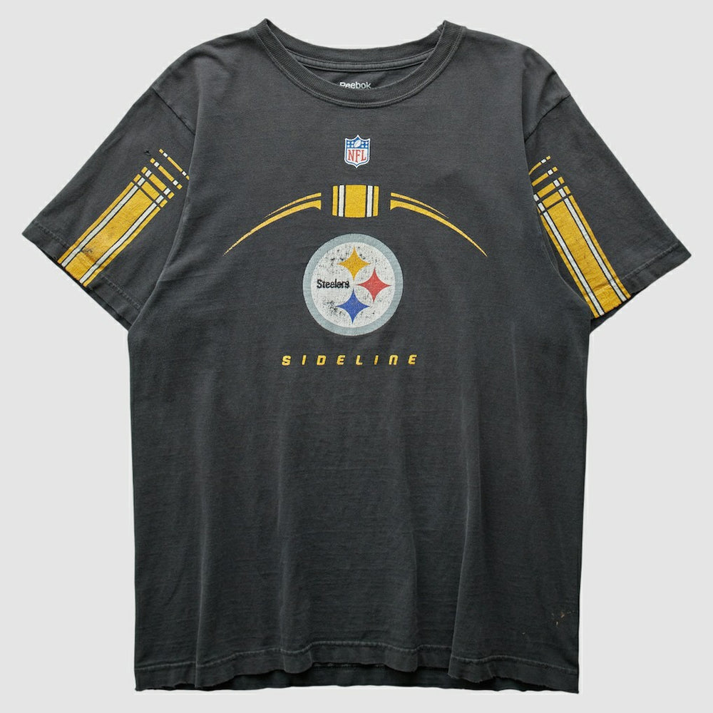 Pittsburgh Steelers Reebok 2000s T-shirt Charcoal Vintage | Fanatics