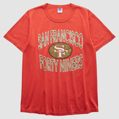 San Francisco 49ers Russell 90s T-shirt Red Vintage | Fanatics