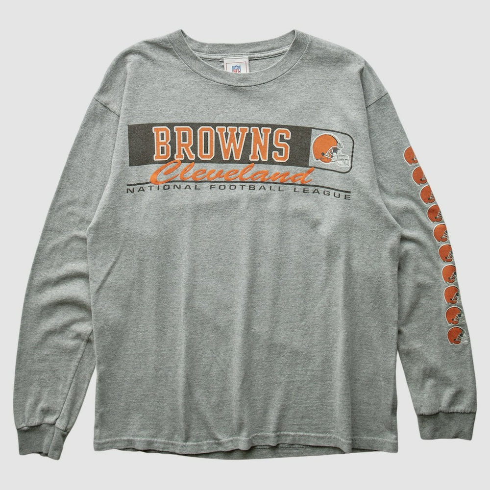 Cleveland Browns NFL 2000s Long Sleeve T-shirt Heather Gray Vintage | Fanatics