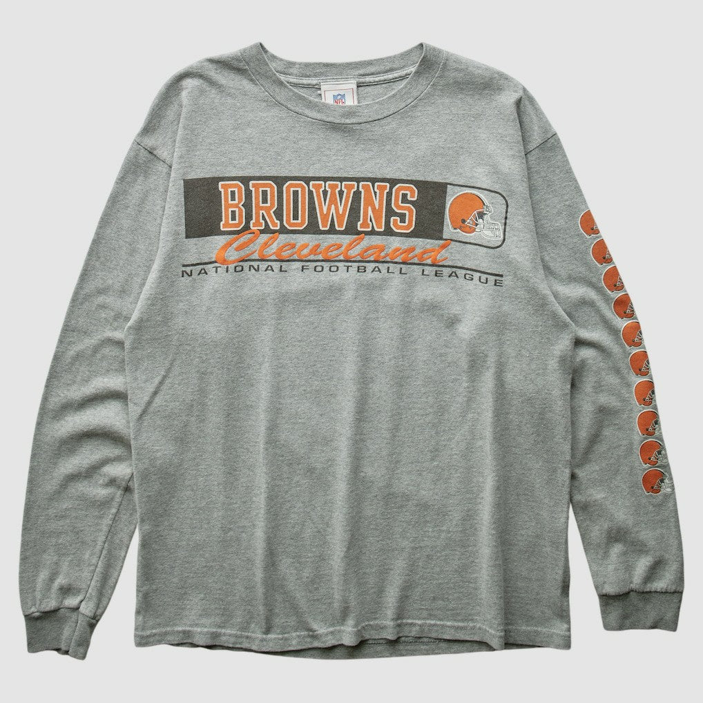 Cleveland Browns NFL 2000s Long Sleeve T-shirt Heather Gray Vintage | Fanatics