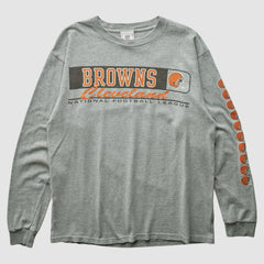 Cleveland Browns NFL 2000s Long Sleeve T-shirt Heather Gray Vintage | Fanatics