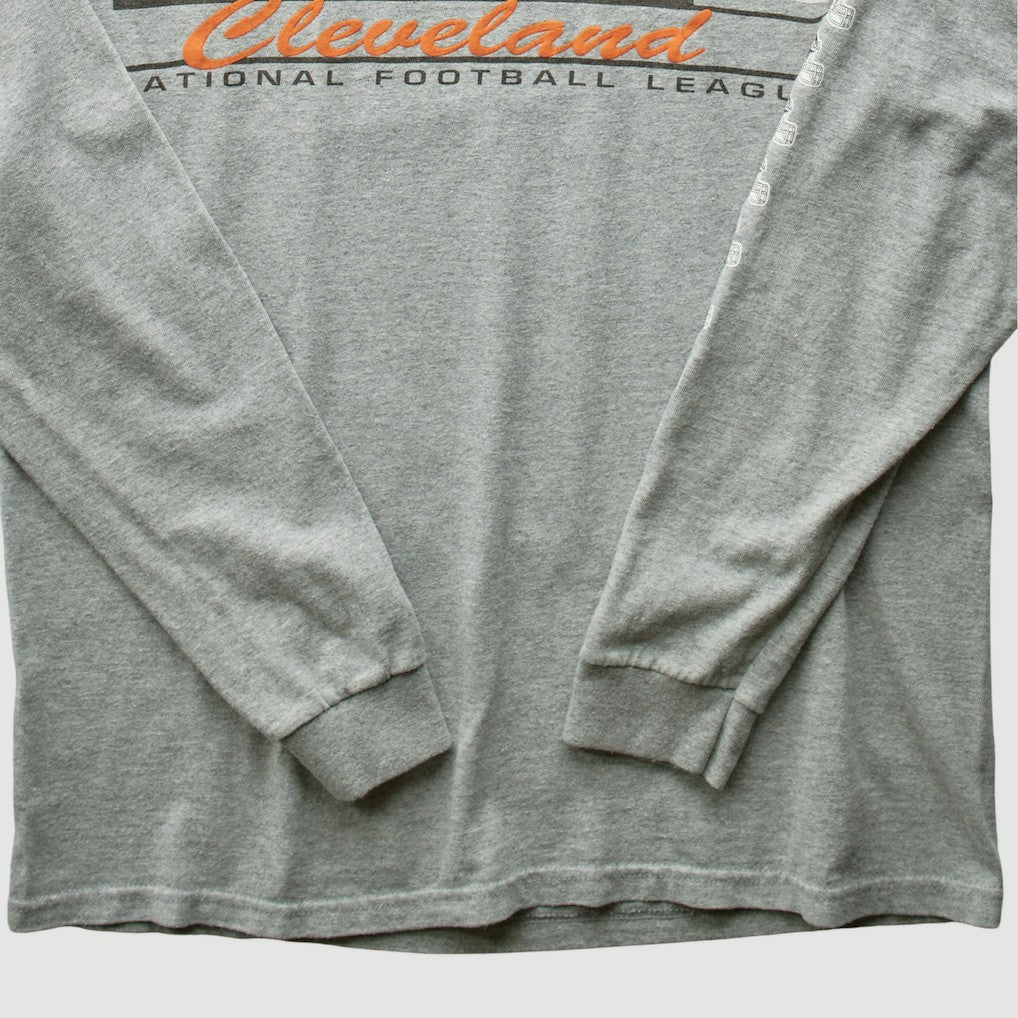 Cleveland Browns NFL 2000s Long Sleeve T-shirt Heather Gray Vintage | Fanatics