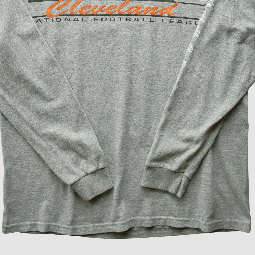 Cleveland Browns NFL 2000s Long Sleeve T-shirt Heather Gray Vintage | Fanatics