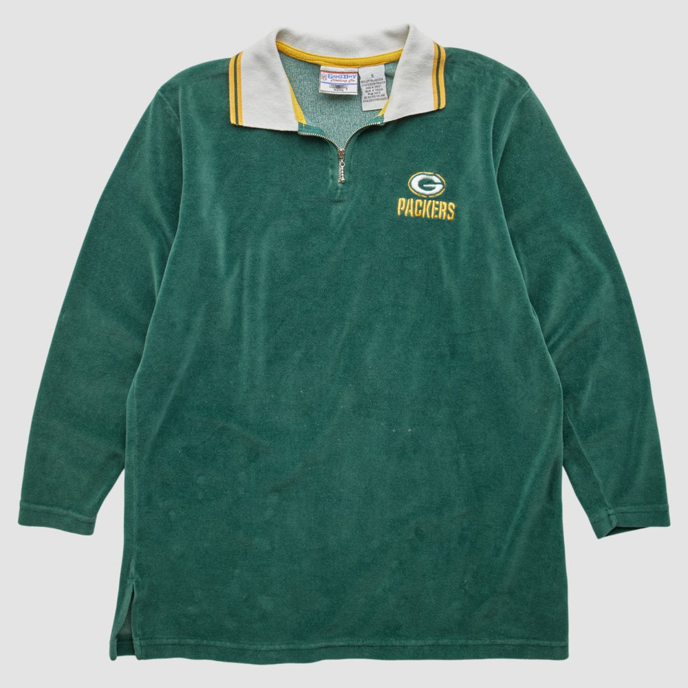 Green Bay Packers Game Day Clothing 90s 1/4 Zip Sweatshirt Green Vintage | Fanatics