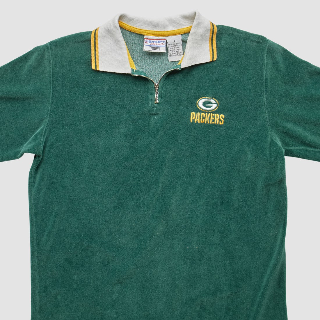 Green Bay Packers Game Day Clothing 90s 1/4 Zip Sweatshirt Green Vintage | Fanatics