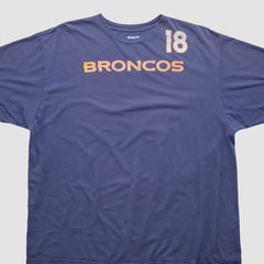 Denver Broncos Reebok 2010s T-shirt Navy Vintage | Fanatics