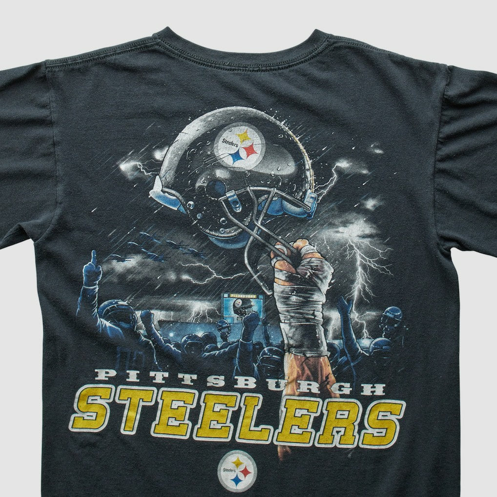 Pittsburgh Steelers 2000s T-shirt Black Vintage | Fanatics