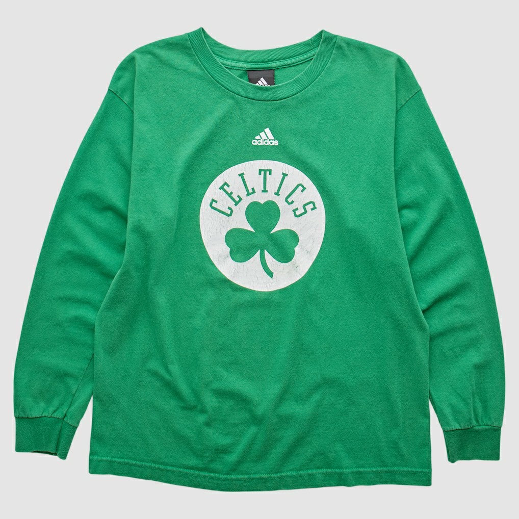 Boston Celtics 2010s Long Sleeve T-shirt Green Vintage - NBA