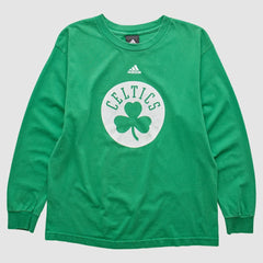 Boston Celtics 2010s Long Sleeve T-shirt Green Vintage - NBA