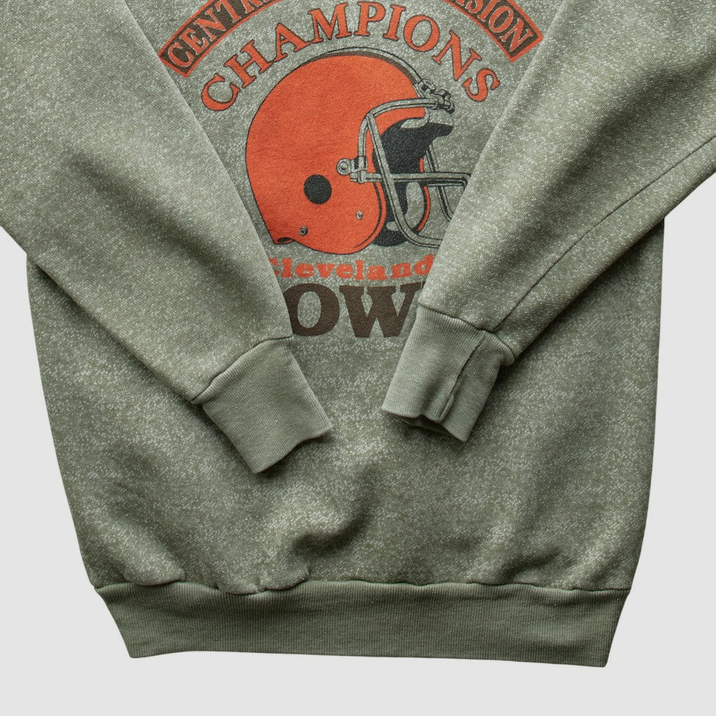 Cleveland Browns 1986 Pullover Sweatshirt Olive Vintage | Fanatics