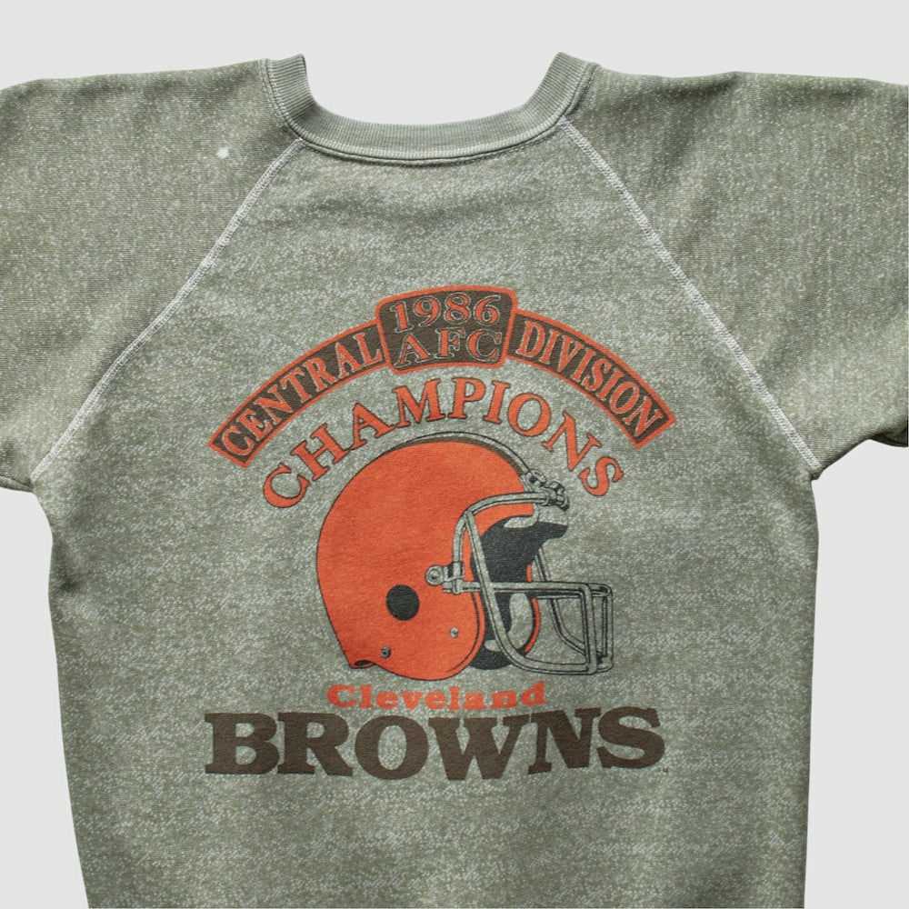 Cleveland Browns 1986 Pullover Sweatshirt Olive Vintage | Fanatics