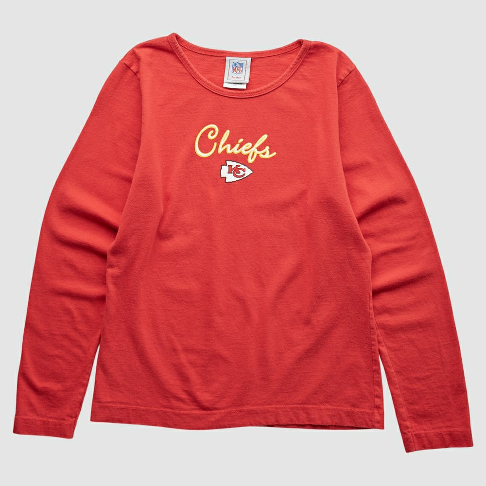 Kansas City Chiefs NFL 2000s Long Sleeve T-shirt Red S Vintage | Fanatics