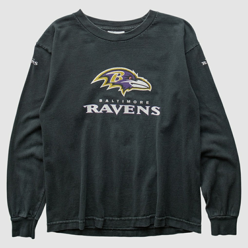 Baltimore Ravens Reebok 2000s Long Sleeve T-shirt Black Vintage | Fanatics