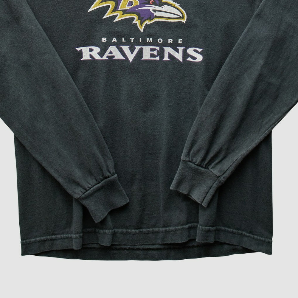 Baltimore Ravens Reebok 2000s Long Sleeve T-shirt Black Vintage | Fanatics