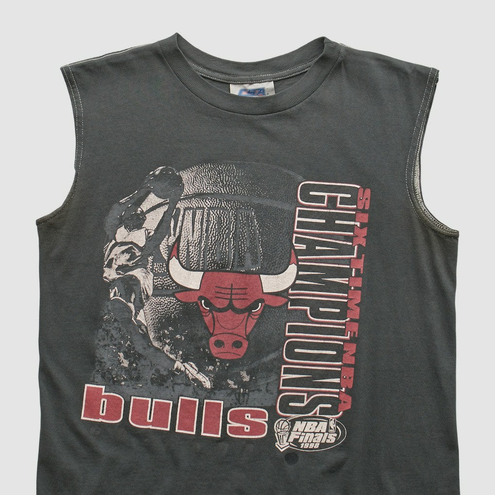 Chicago Bulls CSA 1998 Tank Charcoal Vintage - NBA
