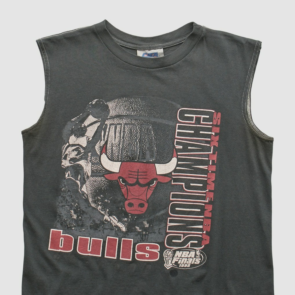 Chicago Bulls CSA 1998 Tank Charcoal Vintage - NBA
