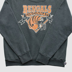 Cincinnati Bengals Logo 7 80s Pullover Sweatshirt Charcoal Vintage | Fanatics