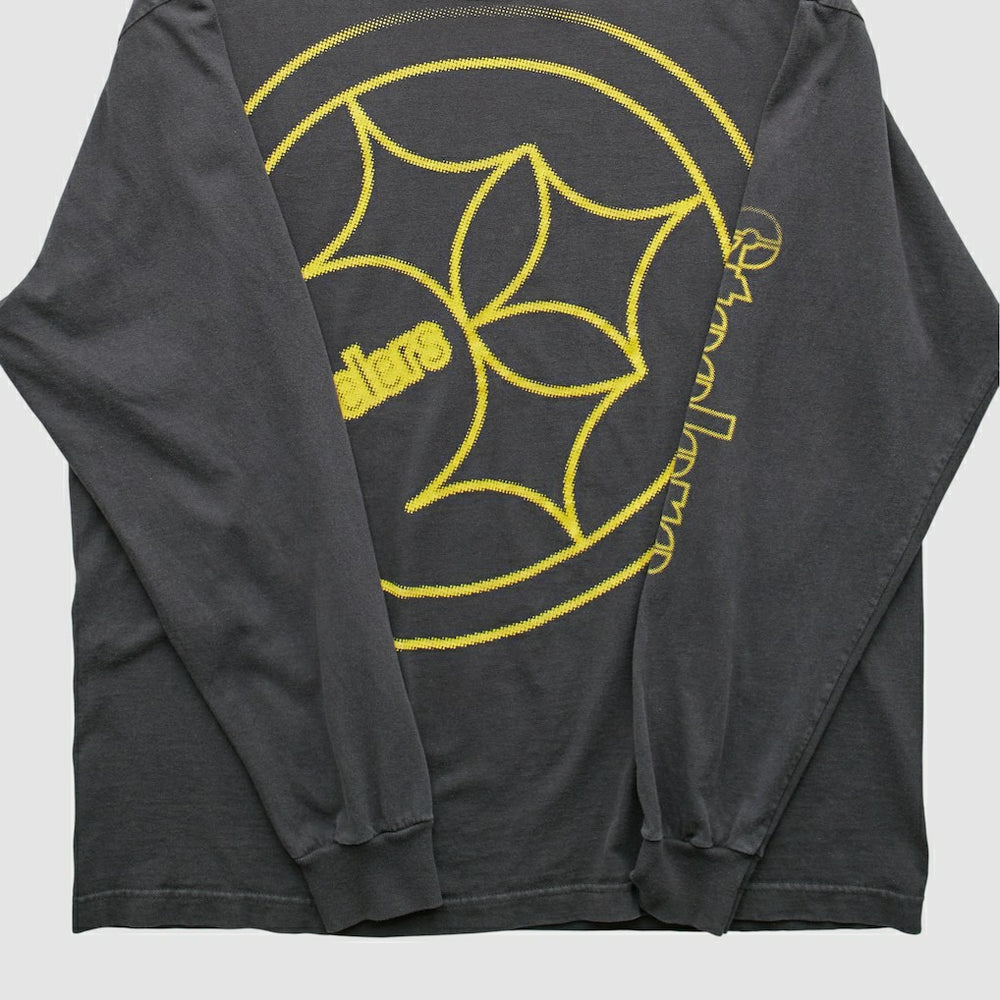 Pittsburgh Steelers Reebok 2000s Long Sleeve T-shirt Charcoal Vintage | Fanatics