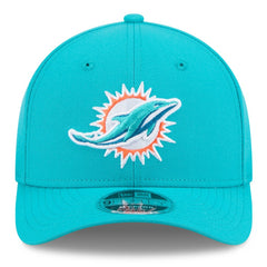 Miami Dolphins New Era Spain Side Patch 9FORTY M-Crown Adjustable Hat Aqua | NFL