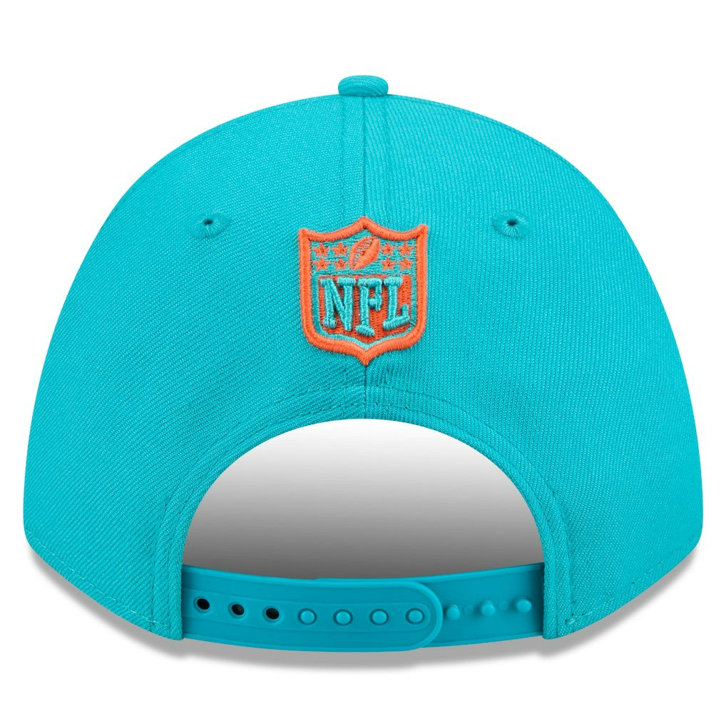 Miami Dolphins New Era Spain Side Patch 9FORTY M-Crown Adjustable Hat Aqua | NFL
