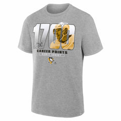 Sidney Crosby Pittsburgh Penguins Legacy Milestone T-Shirt - Gray - NHL