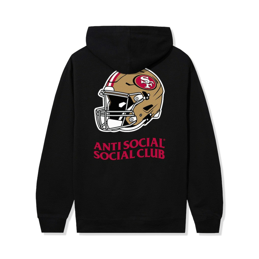 San Francisco 49ers AntiSocialSocialClub x NFL Unisex Impact Hoodie Black | NFL