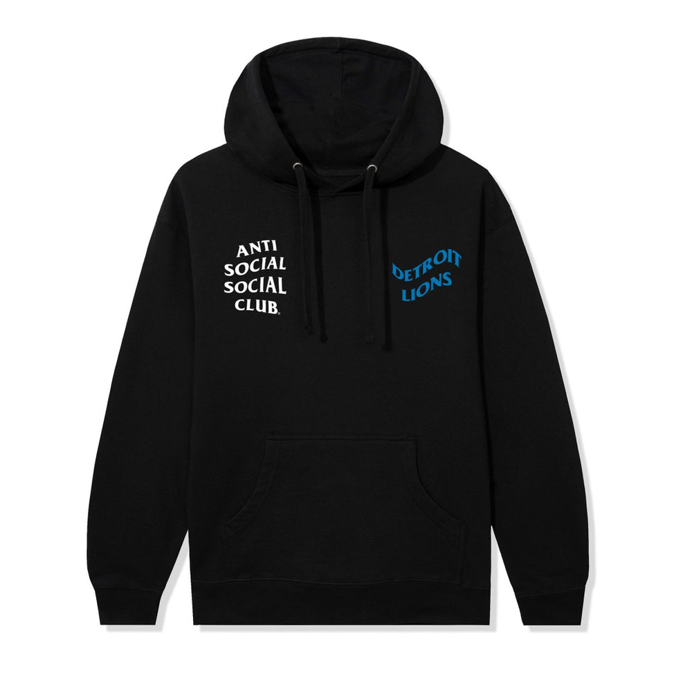 Detroit Lions AntiSocialSocialClub x NFL Unisex Impact Hoodie Black | NFL