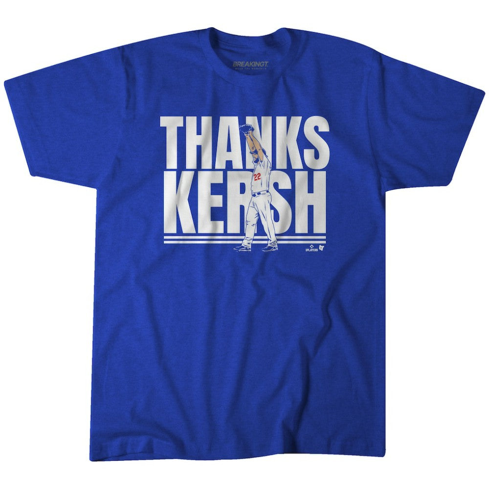 Clayton Kershaw Los Angeles Dodgers BreakingT Unisex Thank You T-Shirt - MLB