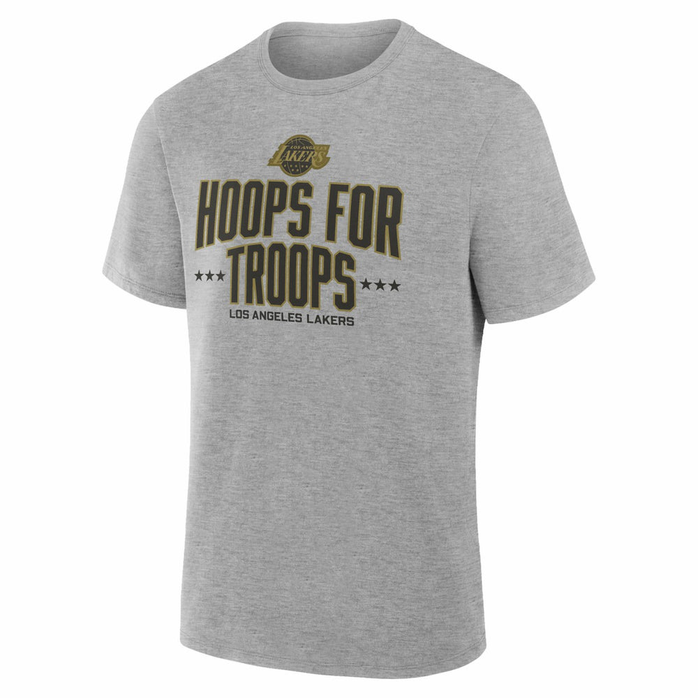 Los Angeles Lakers Hoops For Troops T-Shirt Gray - NBA