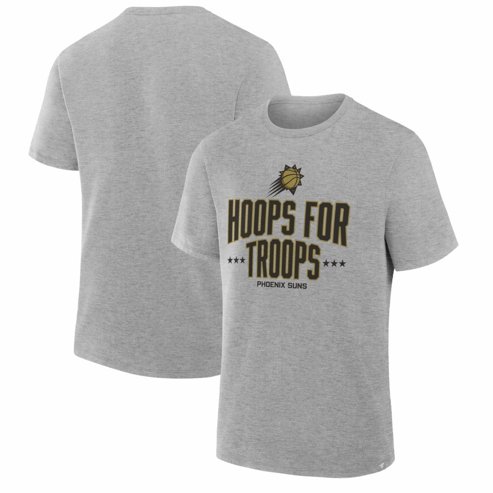 Phoenix Suns Hoops For Troops T-Shirt Gray - NBA