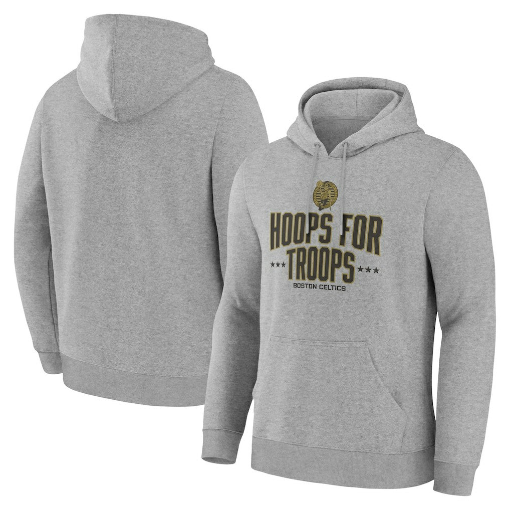 Boston Celtics Hoops For Troops Hoodie Gray - NBA