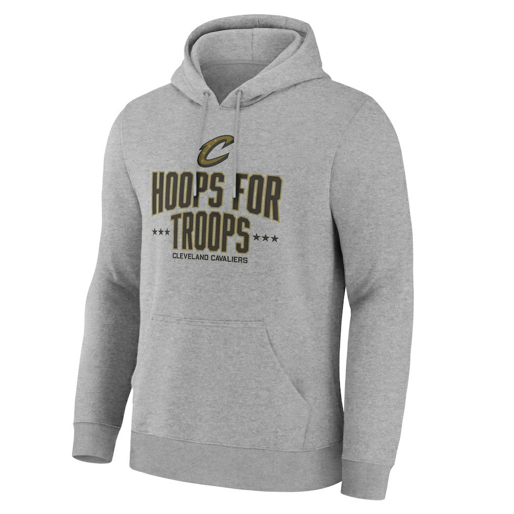Cleveland Cavaliers Hoops For Troops Hoodie Gray - NBA