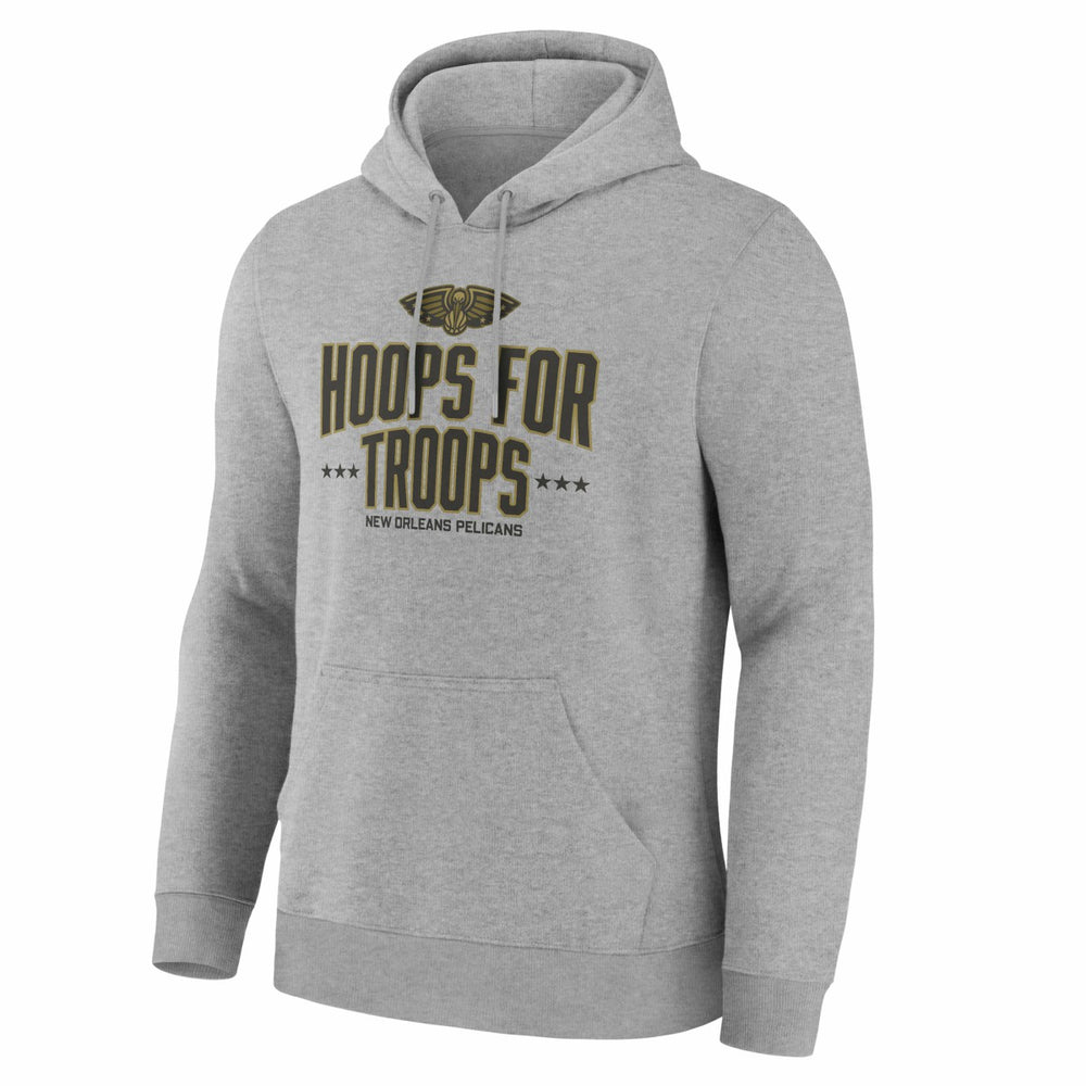 New Orleans Pelicans Hoops For Troops Hoodie Gray - NBA