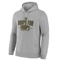 Philadelphia 76ers Hoops For Troops Hoodie Gray - NBA